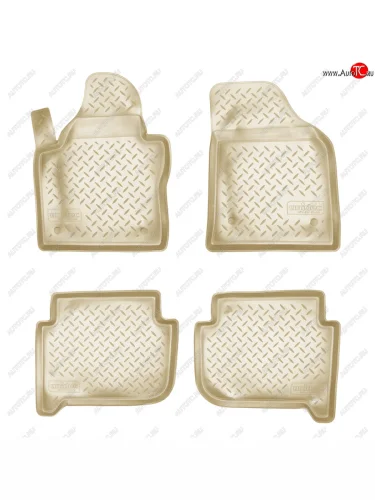Коврики салонные Norplast (бежевый) Volkswagen Touran 1T дорестайлинг минивэн (2003-2006)