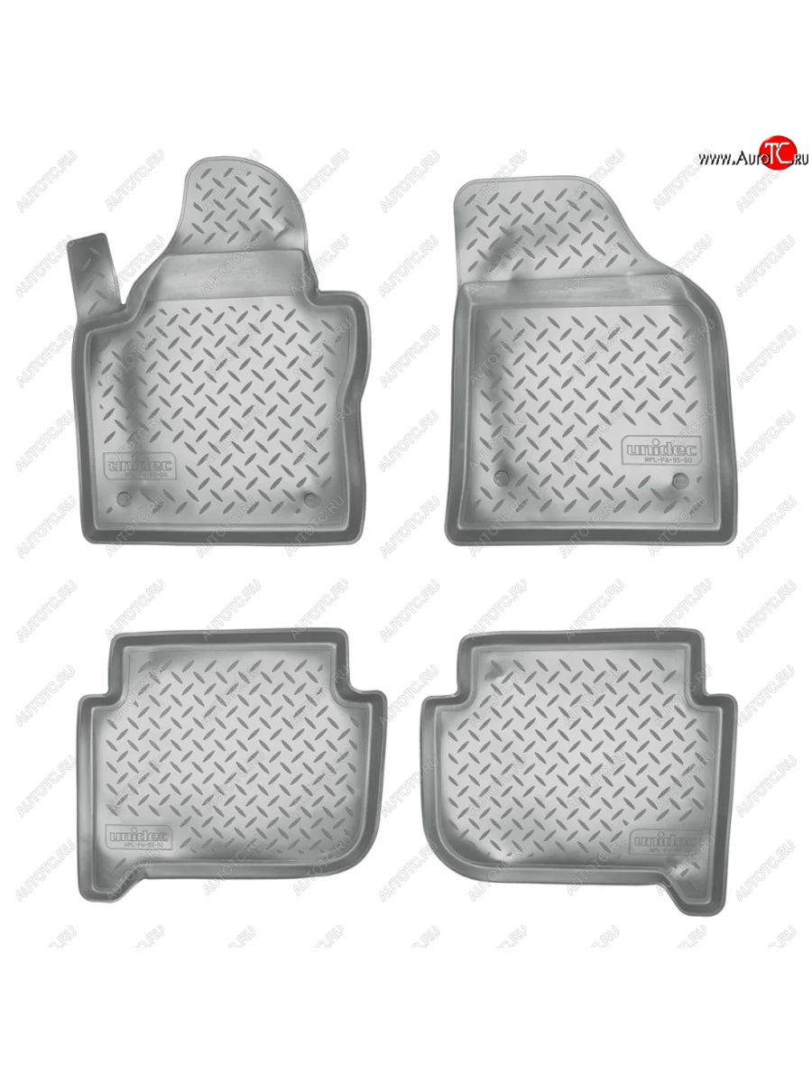 Коврики салонные Norplast Volkswagen Touran 1T дорестайлинг минивэн (2003-2006) (серый)  в Керчи Республика Крым