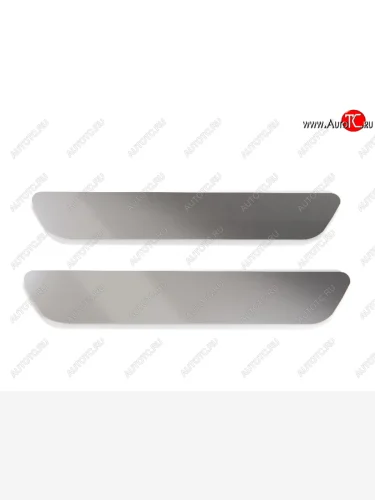 Накладки на пластиковые пороги, ТСС Тюнинг (лист шлифованный) Geely Monjaro (2022-2025)