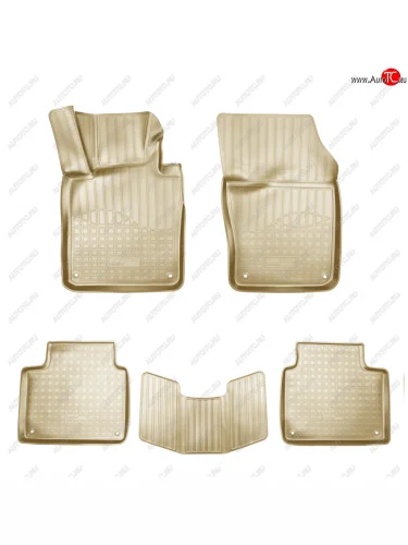 Комплект ковриков в салон Norplast Unidec (бежевый) Volvo V90 дорестайлинг (2016-2020)