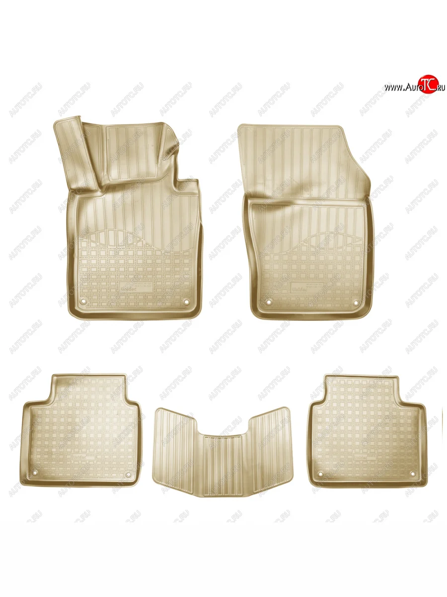 Комплект ковриков в салон Norplast Unidec Volvo V90 дорестайлинг (2016-2020) (бежевый)  в Самаре Самарской области