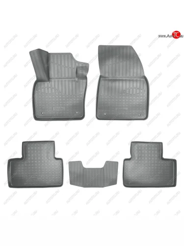 Коврики салонные 3D Norplast (серый) Volvo XC40 (2017-2022)