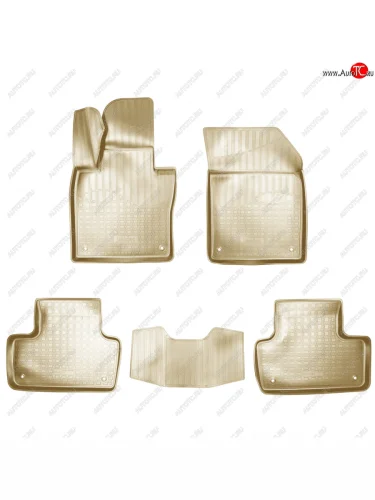 Коврики салонные 3D Norplast (бежевый) Volvo XC60 (2017-2022)