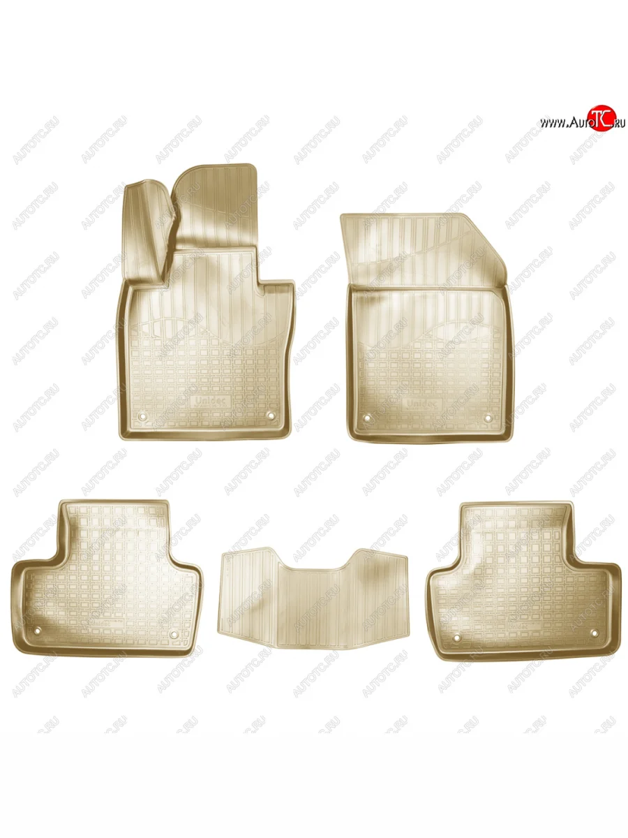 Коврики салонные 3D Norplast Volvo XC60 (2017-2022) (бежевый)  в Самаре Самарской области