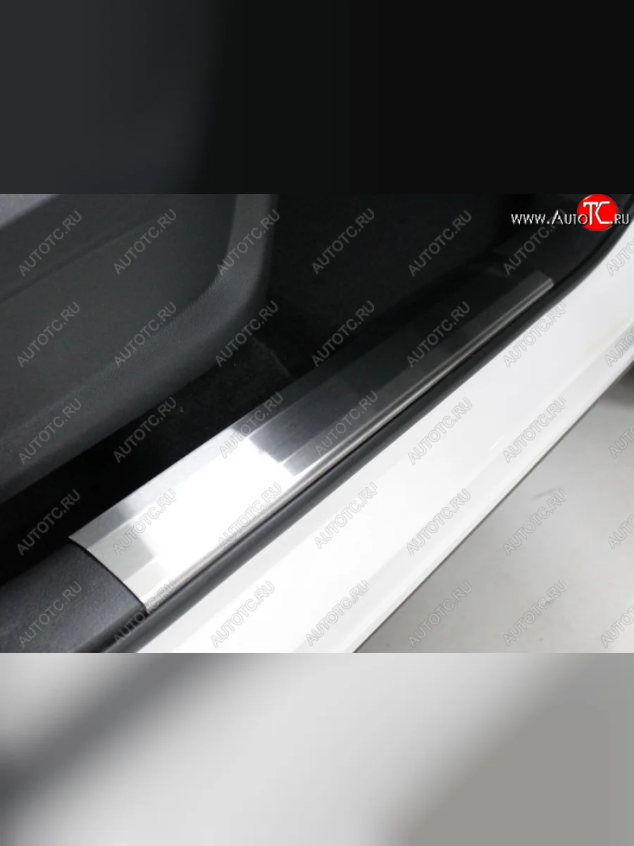 Накладки на пластиковые пороги, ТСС Тюнинг Chery Tiggo 7 PRO (2019-2025) (лист шлифованный)  в Перми Пермском крае