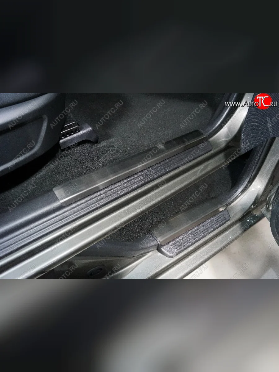 Накладки на пластиковые пороги, ТСС Тюнинг Great Wall Wingle 7 пикап (2018-2023) (лист шлифованный)  в Воронеже Воронежской области