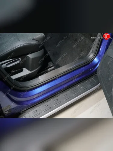 Накладки на пластиковые пороги, ТСС Тюнинг Skoda Karoq NU7 рестайлинг (2020-2025)
