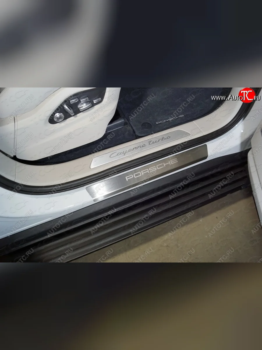 Накладки на пороги, ТСС Тюнинг Porsche Cayenne PO536 (2018-2025)  в Керчи Республика Крым