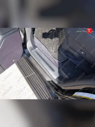 Накладки на пороги, ТСС Тюнинг (лист шлифованный) Lexus LX570 J200 1-ый рестайлинг (2012-2015)