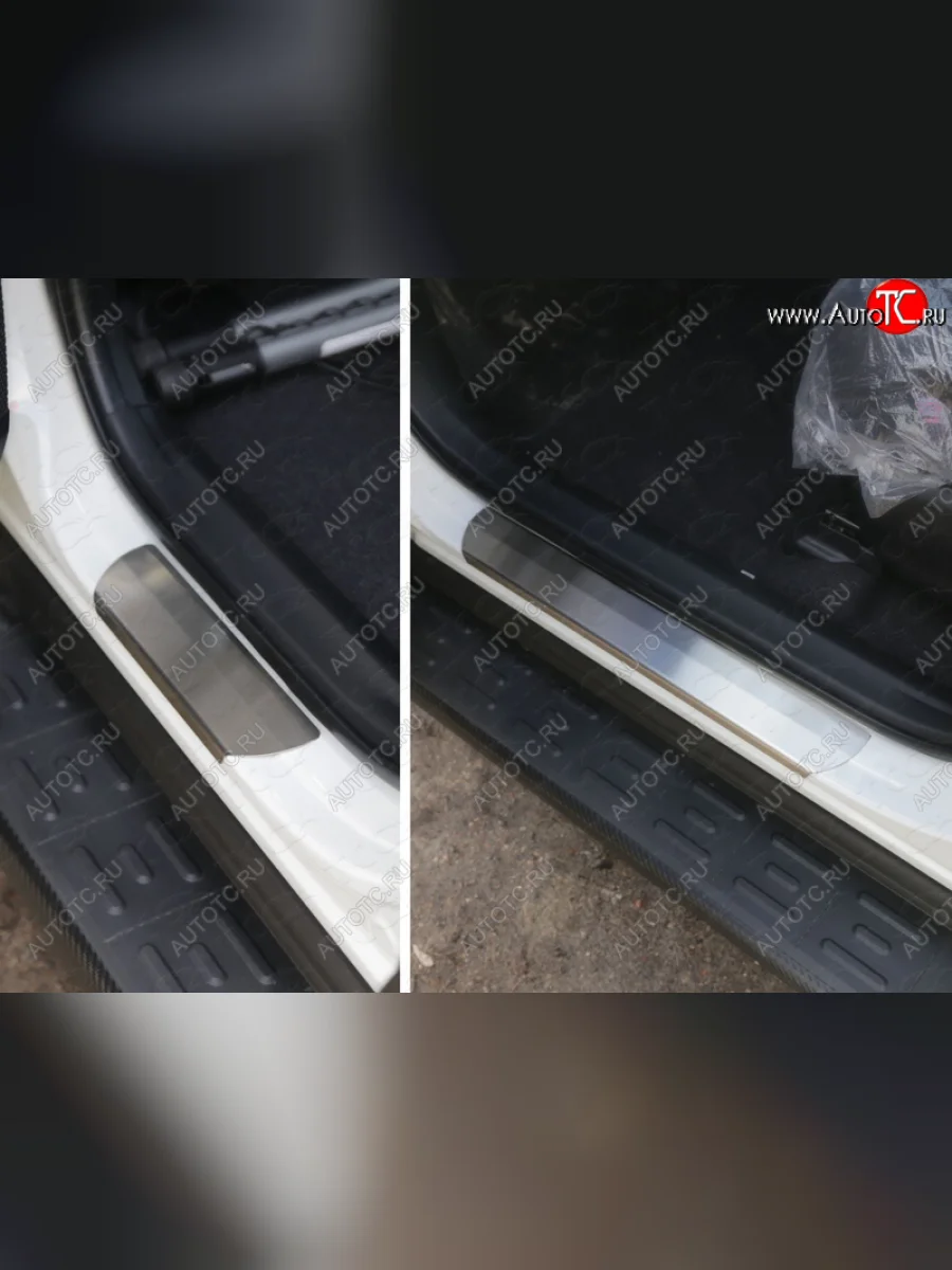 Накладки на пороги, ТСС Тюнинг Toyota RAV4 XA40 5 дв. рестайлинг (2015-2019) (лист шлифованный)  в Воронеже Воронежской области