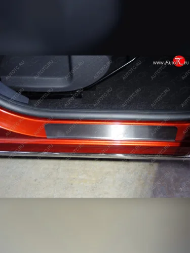 Накладки на пороги, ТСС Тюнинг (лист шлифованный) Лада ВАЗ XRAY (2016-2022)