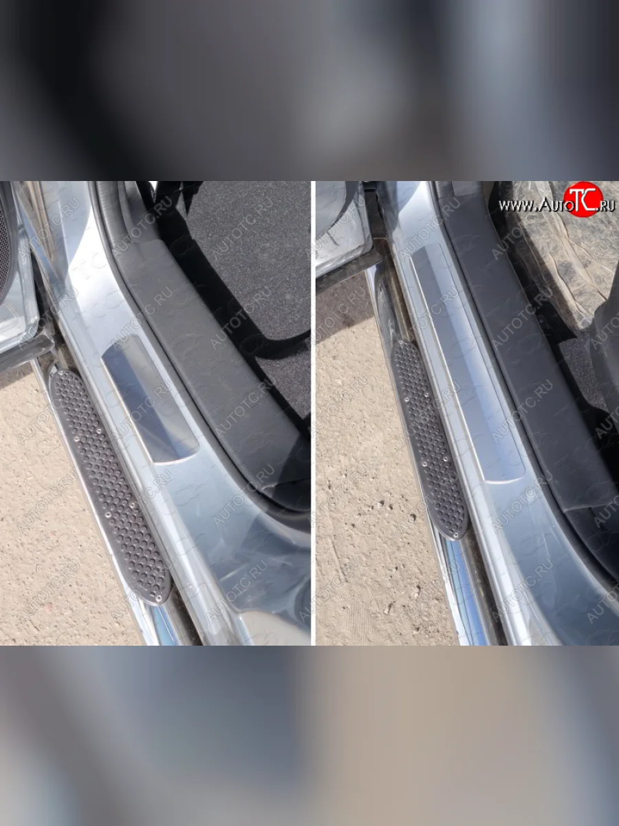 Накладки на пороги, ТСС Тюнинг Mazda CX-5 KE дорестайлинг (2011-2014) (лист шлифованный 1мм)  в Перми Пермском крае