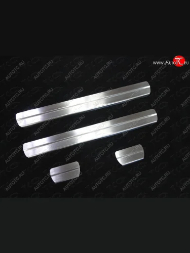  Накладки на пороги, ТСС Тюнинг (лист шлифованный 1мм) Nissan Qashqai 2 J11 дорестайлинг (2013-2019)