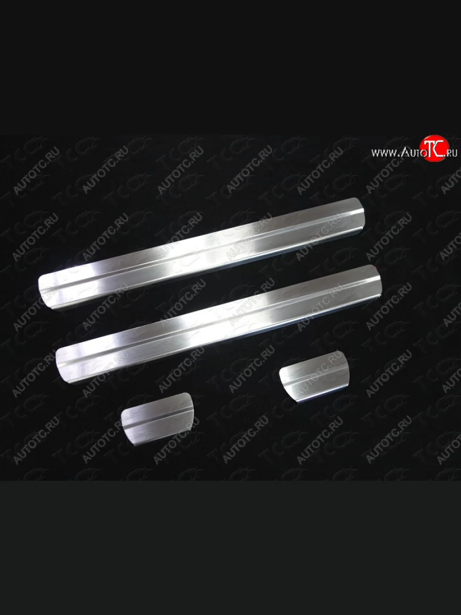  Накладки на пороги, ТСС Тюнинг Nissan Qashqai 2 J11 дорестайлинг (2013-2019) (лист шлифованный 1мм)  в Самаре Самарской области