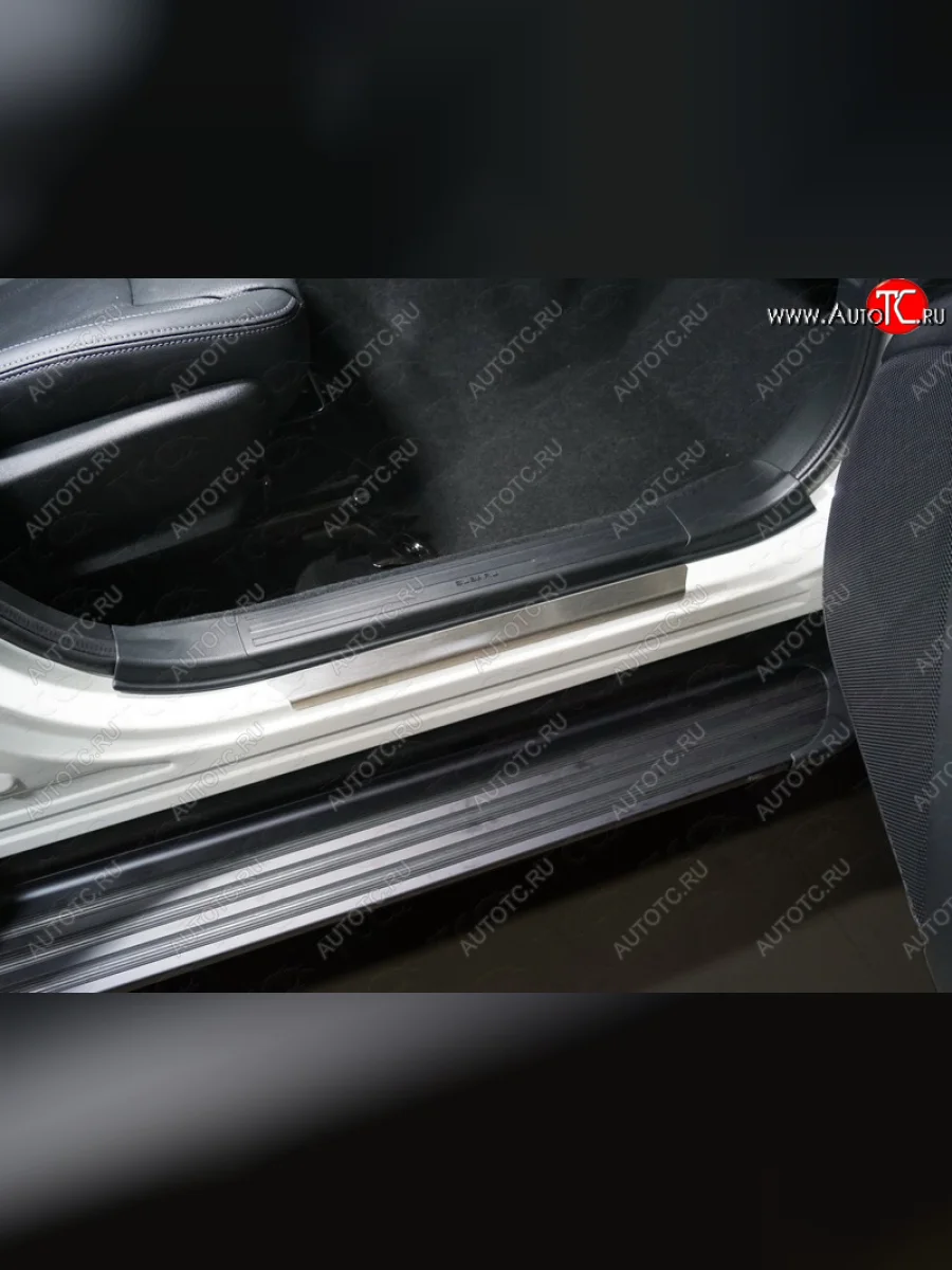 Накладки на пороги, ТСС Тюнинг Subaru Forester SK/S14 дорестайлинг (2018-2021) (лист шлифованный)  в Керчи Республика Крым