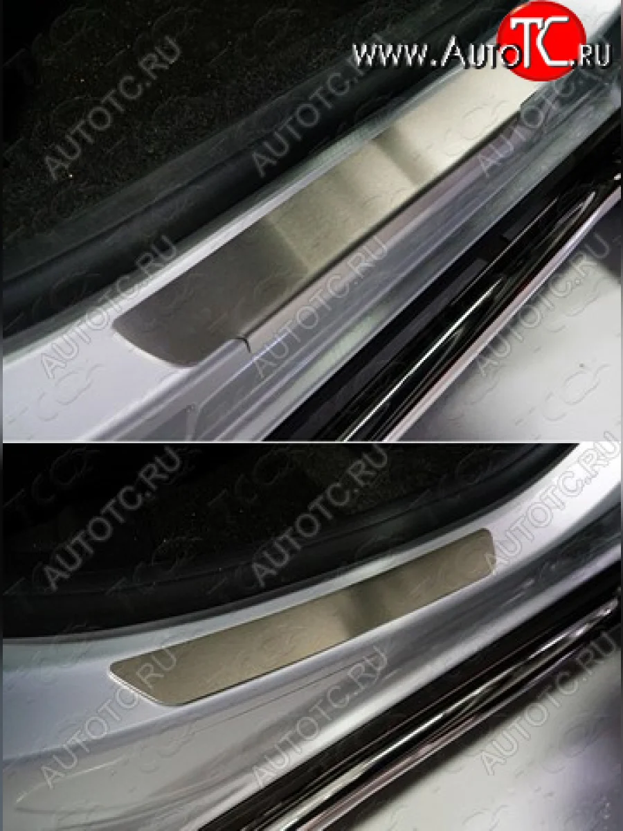 Накладки на пороги, ТСС Тюнинг Renault Arkana (2019-2025) (лист шлифованный)  в Воронеже Воронежской области