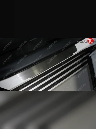 Накладки на пороги ТСС Тюнинг (лист шлифованный) Toyota RAV4 XA50 5 дв. дорестайлинг (2018-2025)