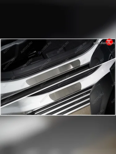  Накладки на пороги, ТСС Тюнинг (лист шлифованный) Changan CS35 Plus рестайлинг (2021-2025)