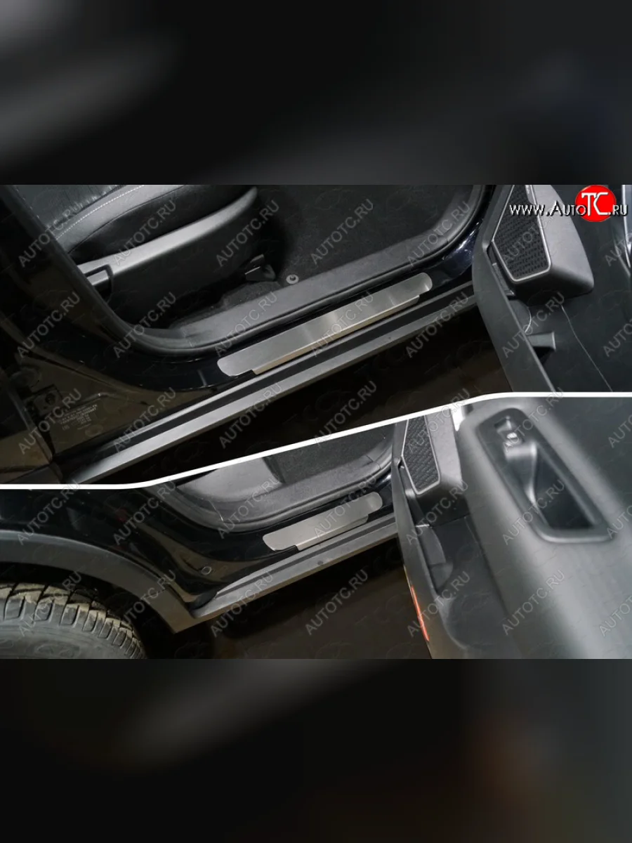 Накладки на пороги, ТСС Тюнинг Geely Atlas NL3 (2016-2022) (лист шлифованный)  в Перми Пермском крае