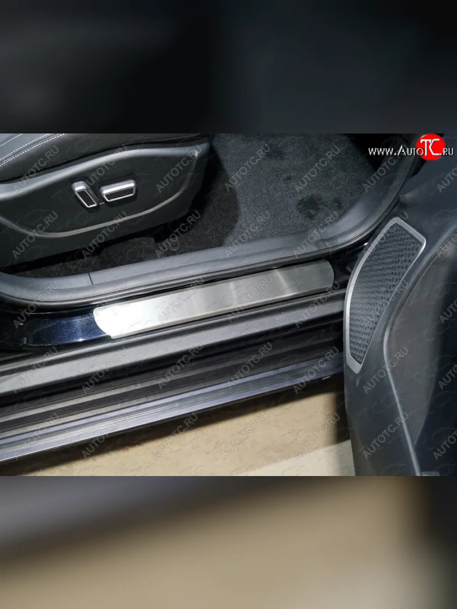 Накладки на пороги, ТСС Тюнинг Geely Emgrand X7 1-ый рестайлинг (2015-2018) (лист шлифованный)  с доставкой в г. Пермь