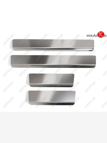 Накладки на пороги, ТСС Тюнинг (Лист шлифованный) Geely Monjaro (2022-2025)