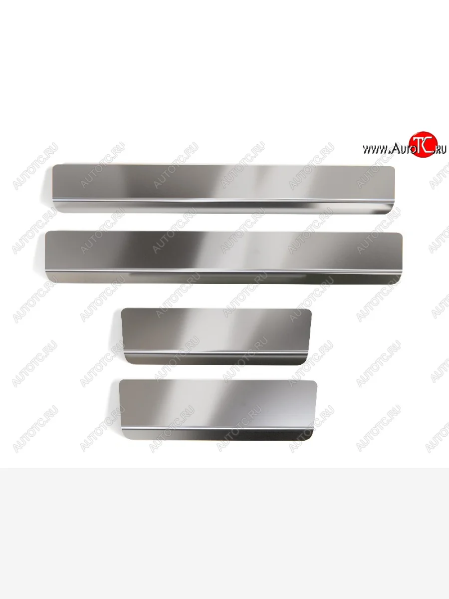 Накладки на пороги, ТСС Тюнинг Geely Monjaro (2022-2025) (Лист шлифованный)  в Самаре Самарской области