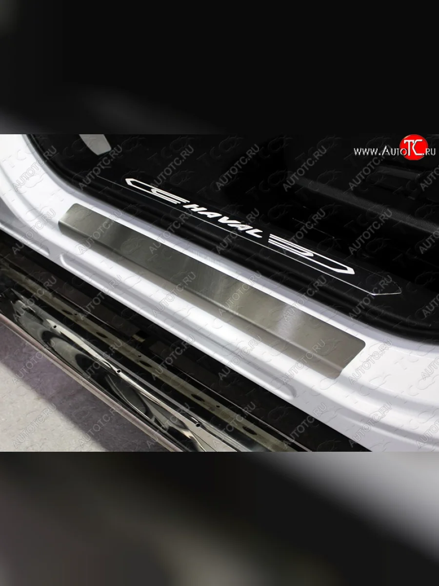 Накладки на пороги, ТСС Тюнинг Haval F7  дорестайлинг (2018-2022) (лист шлифованный)  в Керчи Республика Крым