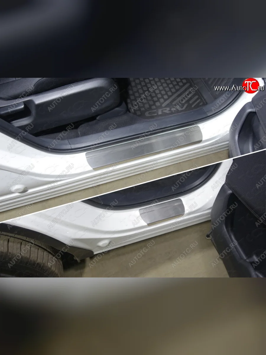 Накладки на пороги, ТСС Тюнинг Honda CR-V RW,RT дорестайлинг (2016-2020) (лист шлифованный)  в Самаре Самарской области