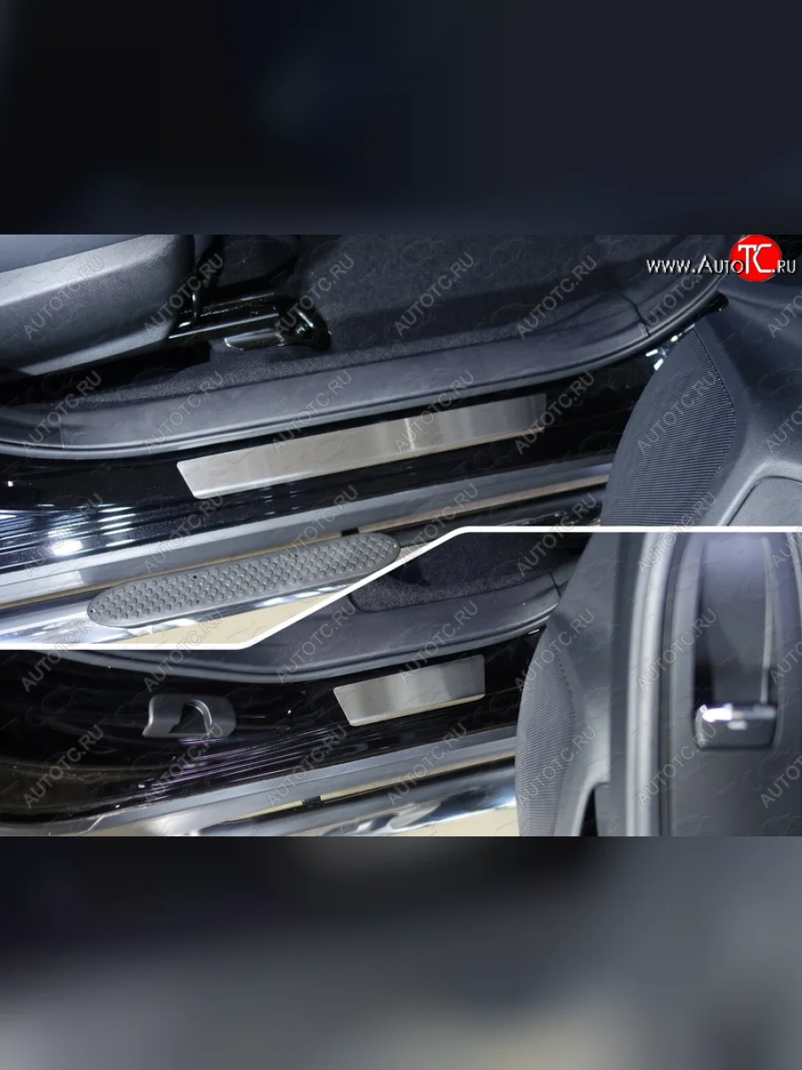 Накладки на пороги, ТСС Тюнинг Subaru XV GT/G24 дорестайлинг (2017-2021) (лист шлифованный)  в Керчи Республика Крым