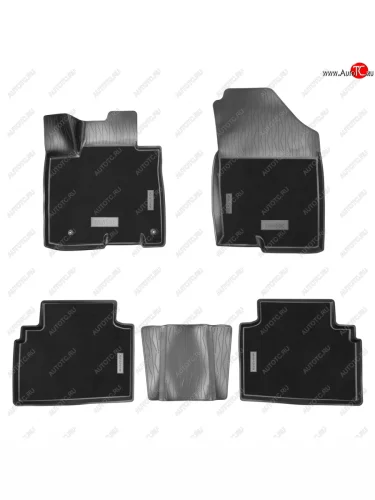 Коврики салонные комбинированные 3D Norplast (черный) Hyundai Tucson NX4 (2020-2022)