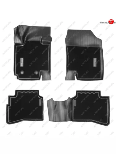 Коврики салонные комбинированные 3D Norplast (черный) JAC JS4 (2021-2025)