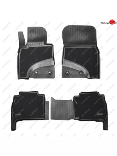 Коврики салонные комбинированные 3D Norplast (черный) Lexus LX570 J200 дорестайлинг (2007-2012)