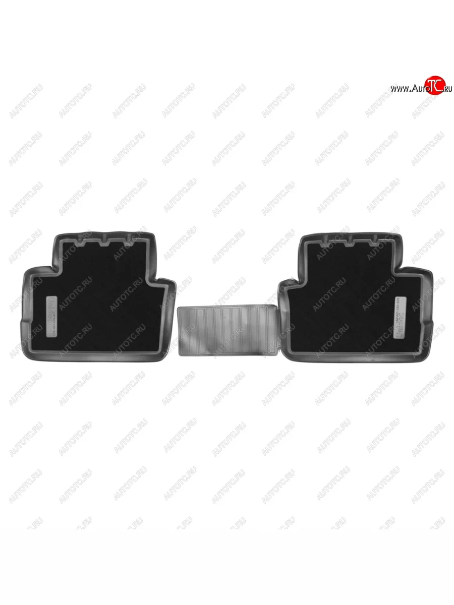 Коврики салонные комбинированные (зад) Norplast Nissan Qashqai 2 J11 дорестайлинг (2013-2019) (черный зад)  в Перми Пермском крае