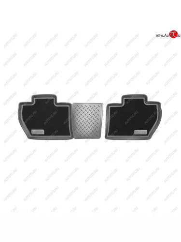 Коврики салонные комбинированные (зад) Norplast (черный) Peugeot Partner Tepee (2008-2012)