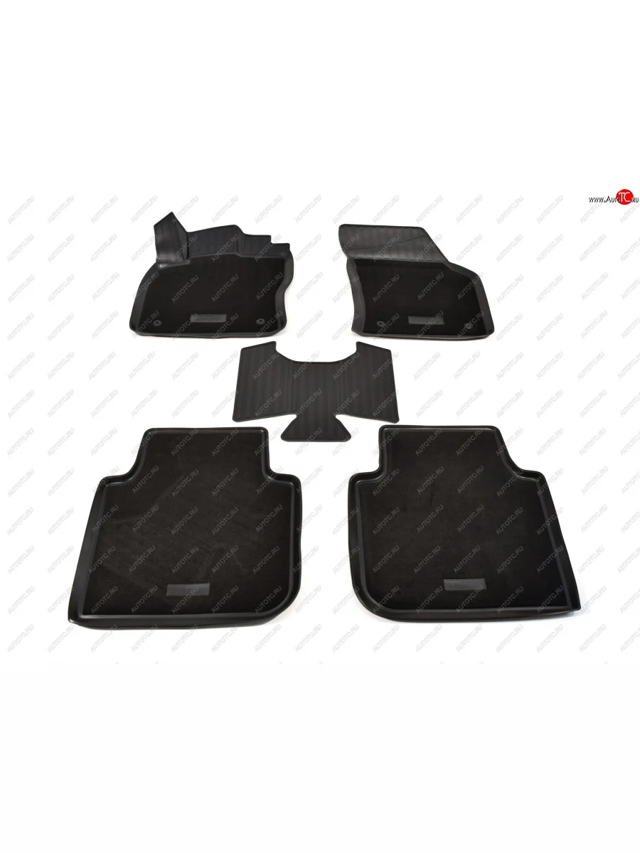 Коврики салонные комбинированные 3D Norplast Skoda Kodiaq 1 NS7 дорестайлинг (2017-2021) (черный)  в Самаре Самарской области