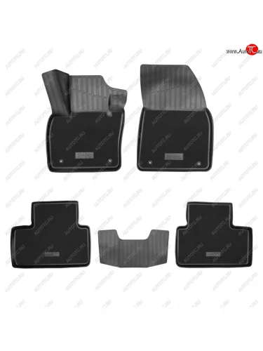 Коврики салонные комбинированные 3D Norplast (черный) Volvo XC40 (2017-2022)