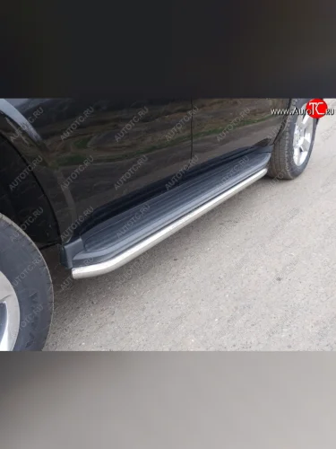 Защита порогов алюминий 60,3 мм, ТСС Тюнинг Chevrolet Tahoe K2UC (2014-2021)