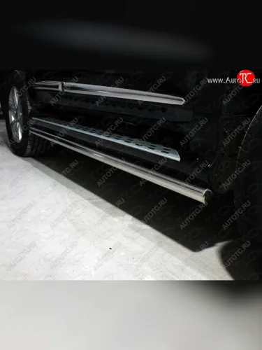 Защита порогов алюминий 60,3 мм, ТСС Тюнинг Haval H9 1-ый рестайлинг (2017-2019)