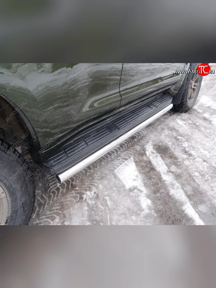 Защита порогов алюминий 60,3 мм, ТСС Тюнинг Toyota Land Cruiser Prado J150 1-ый рестайлинг (2013-2017)  в Воронеже Воронежской области