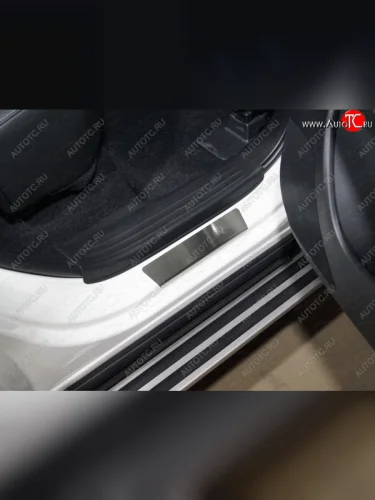 Накладки на задние пороги, ТСС Тюнинг (лист шлифованный) INFINITI Qx50 J55 (2017-2022)