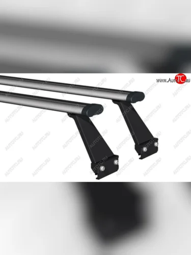 Багажники АЭРО с креплением за водосток АПС (Длина 1300 мм, цвет серый) Лада ВАЗ 2104 (1984-2012)