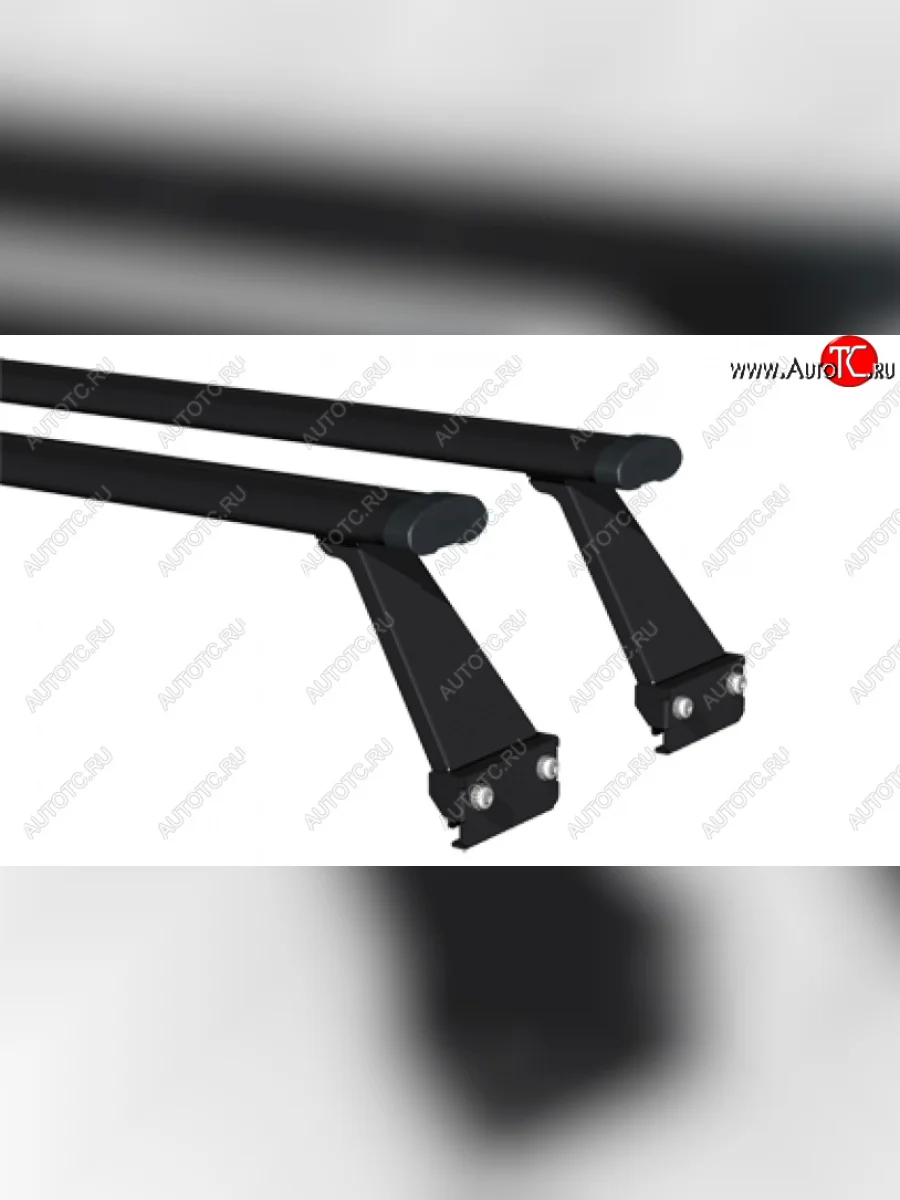 Багажники АЭРО с креплением за водосток АПС Лада ВАЗ 2104 (1984-2012) ( Длина 1300 мм, цвет черный)  в Керчи Республика Крым