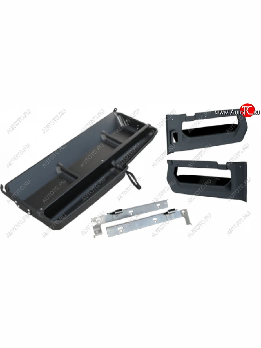 Карманы багажника ЛЮКС + органайзер под полку + усилитель АПС Chevrolet Niva 2123 дорестайлинг (2002-2008) (цвет: черный ЛЮКС)