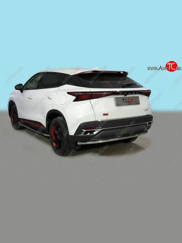 Защита задняя (центральная нержавейка d42,4 мм), ТСС Тюнинг (центральная) Omoda C5 (2021-2025)