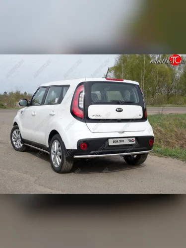 Защита задняя (нержавейка d42,4 мм), ТСС Тюнинг KIA Soul  PS (2017-2019) рестайлинг
