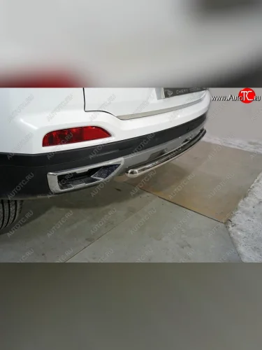 Защита задняя (нержавейка d42,4 мм), ТСС Тюнинг Chery Tiggo 4 Pro (2021-2025)