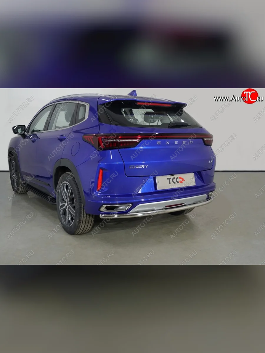 Защита задняя (нержавейка d42,4 мм), ТСС Тюнинг  EXEED LX (2021-2025)  с доставкой в г. Керчь