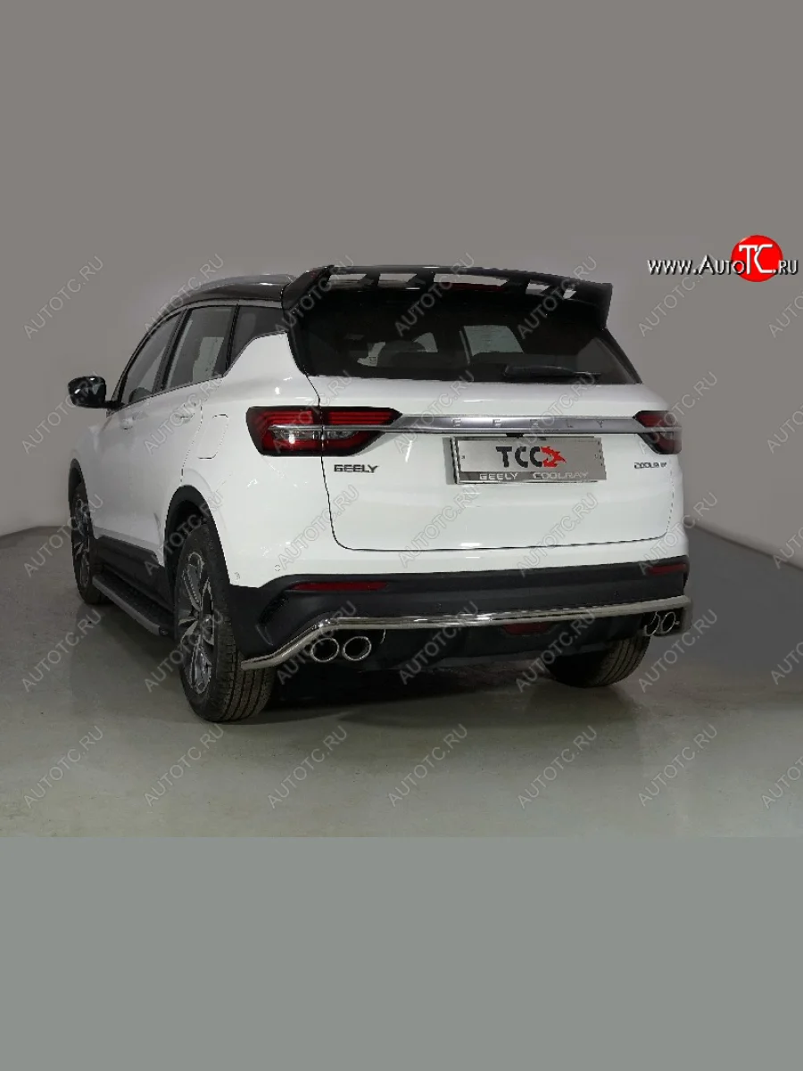 Защита задняя (нержавейка d42,4 мм), ТСС Тюнинг  Geely Coolray (2018-2023) SX11  с доставкой в г. Керчь