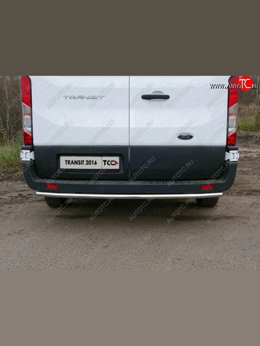 Защита задняя (нержавейка d42,4 мм), ТСС Тюнинг  Ford Transit (2014-2022)  с доставкой в г. Керчь