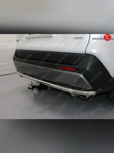 Защита задняя (нержавейка d42,4 мм), ТСС Тюнинг Toyota RAV4  XA50 (2018-2025) 5 дв. дорестайлинг